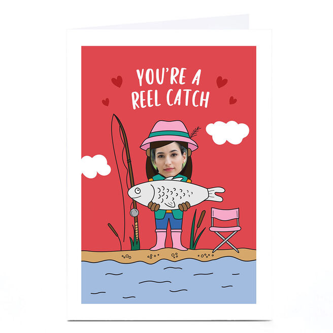 Photo Valentine's Day Card - You're a Reel Catch