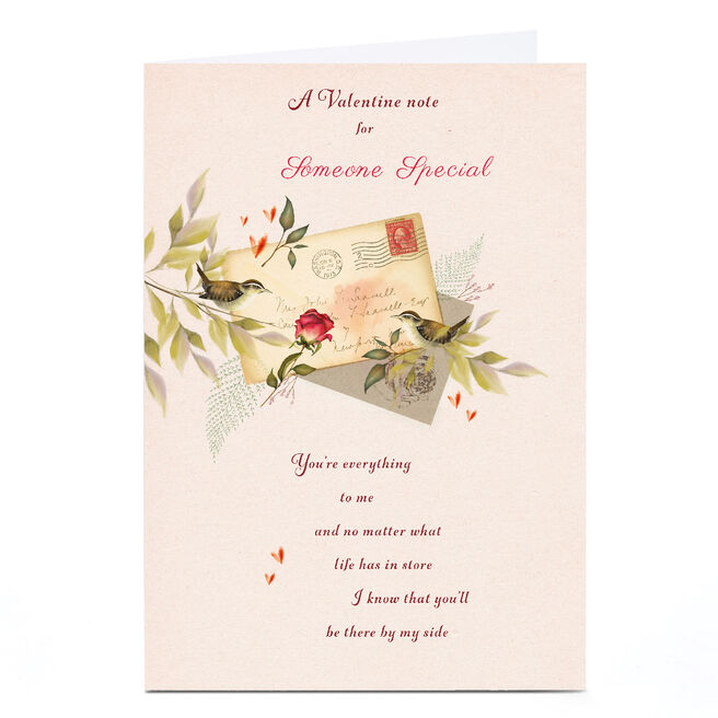 Personalised Valentine's Day Card - Valentine Note, Someone Special