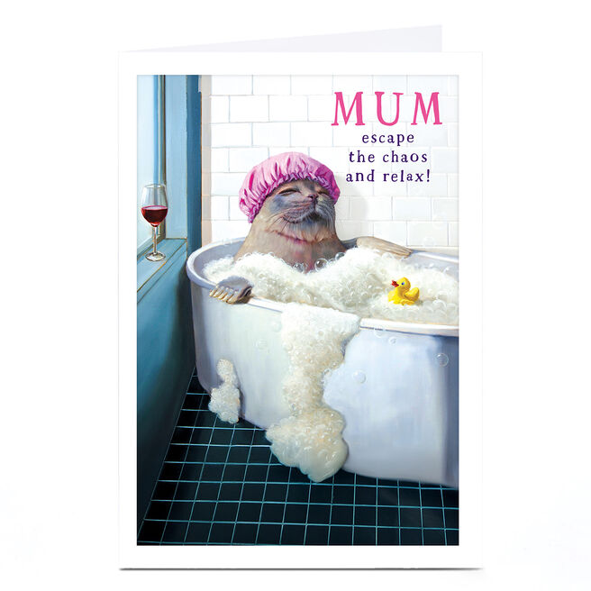 Personalised Birthday Card - Mum escape the chaos