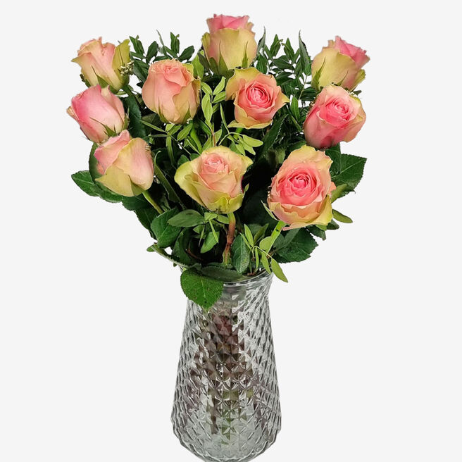 Letterbox Pink Roses 