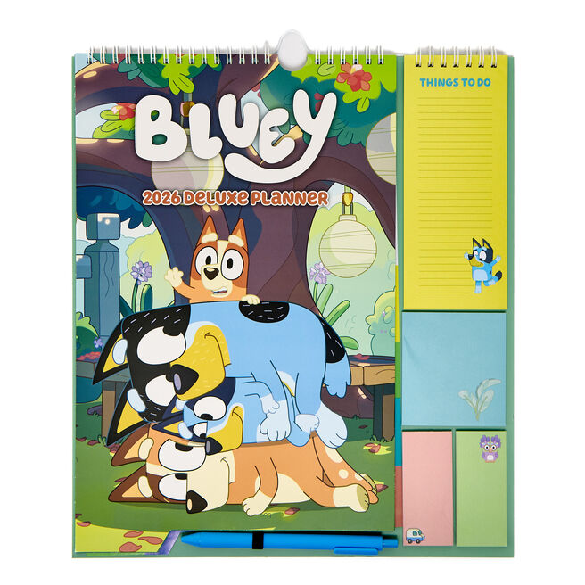 Bluey 2026 Deluxe Planner With Pen