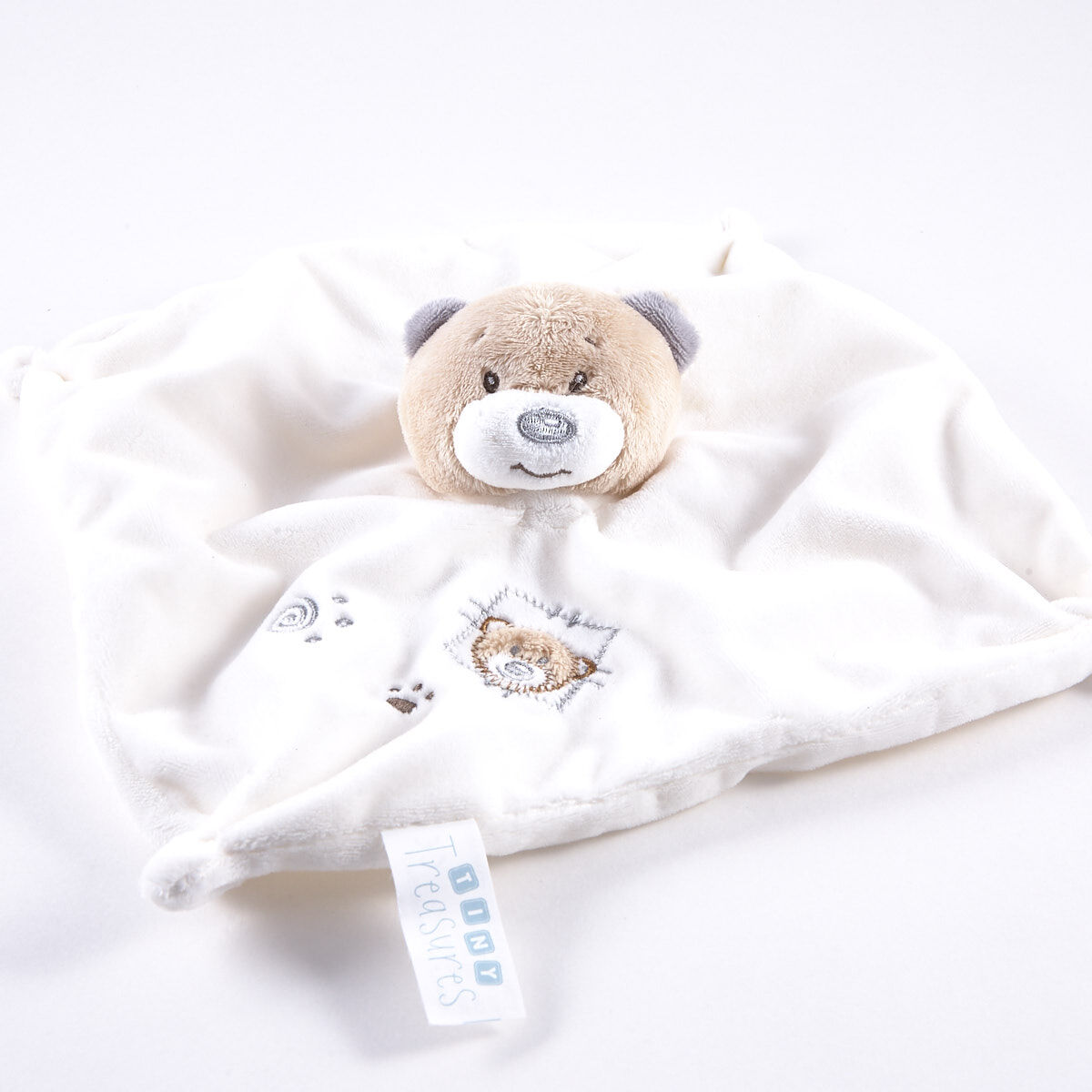 Tiny treasures knitted shop bear comforter