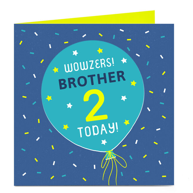 Personalised Birthday Card - Wowzers!, Editable Age