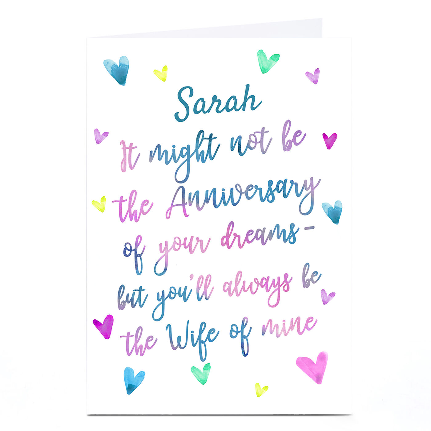 Buy Personalised Lockdown Anniversary Card Wife Of Mine for GBP 1.79