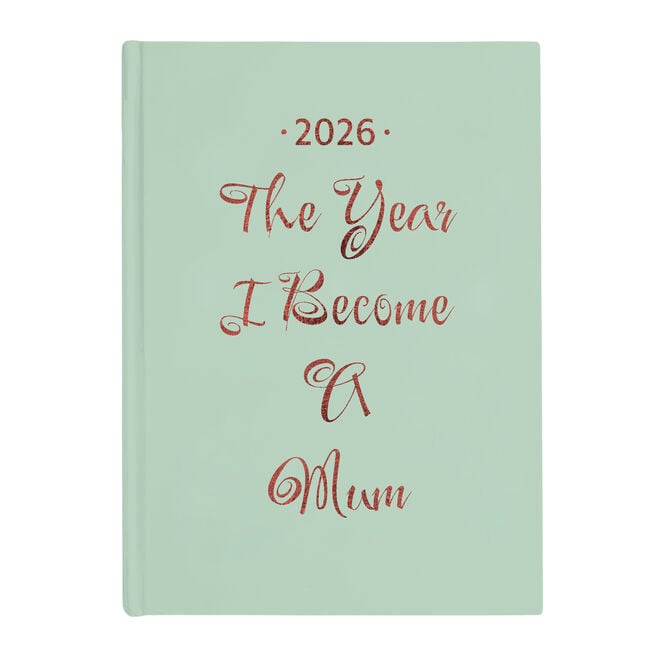 Personalised Diary - Any Message Green