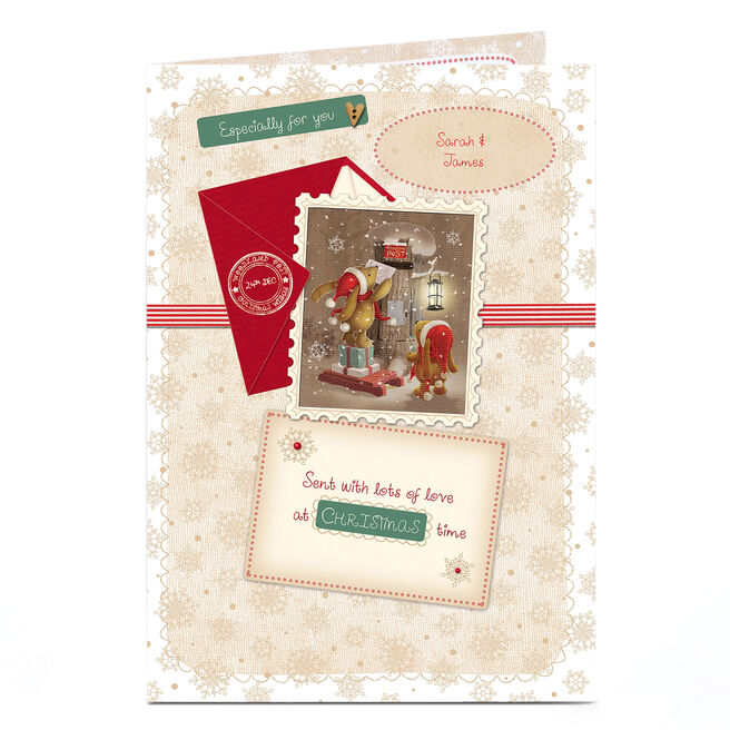 Personalised Christmas Card - Bears