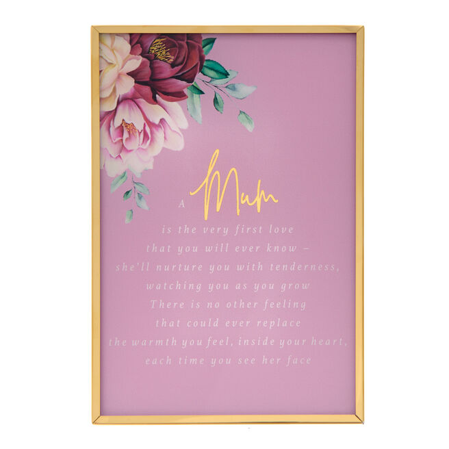 A Mum Is The Very First Love Plaque
