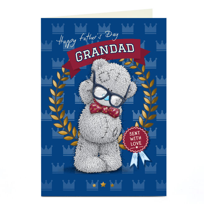 Personalised Tatty Teddy Father's Day Card - Grandad Bear