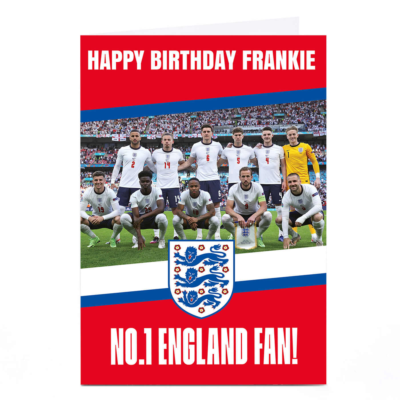 Buy Personalised England Birthday Card - No.1 Fan for GBP 1.79 | Card ...