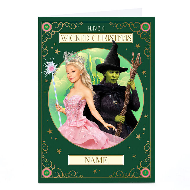Personalised Wicked Christmas Card - Any Name