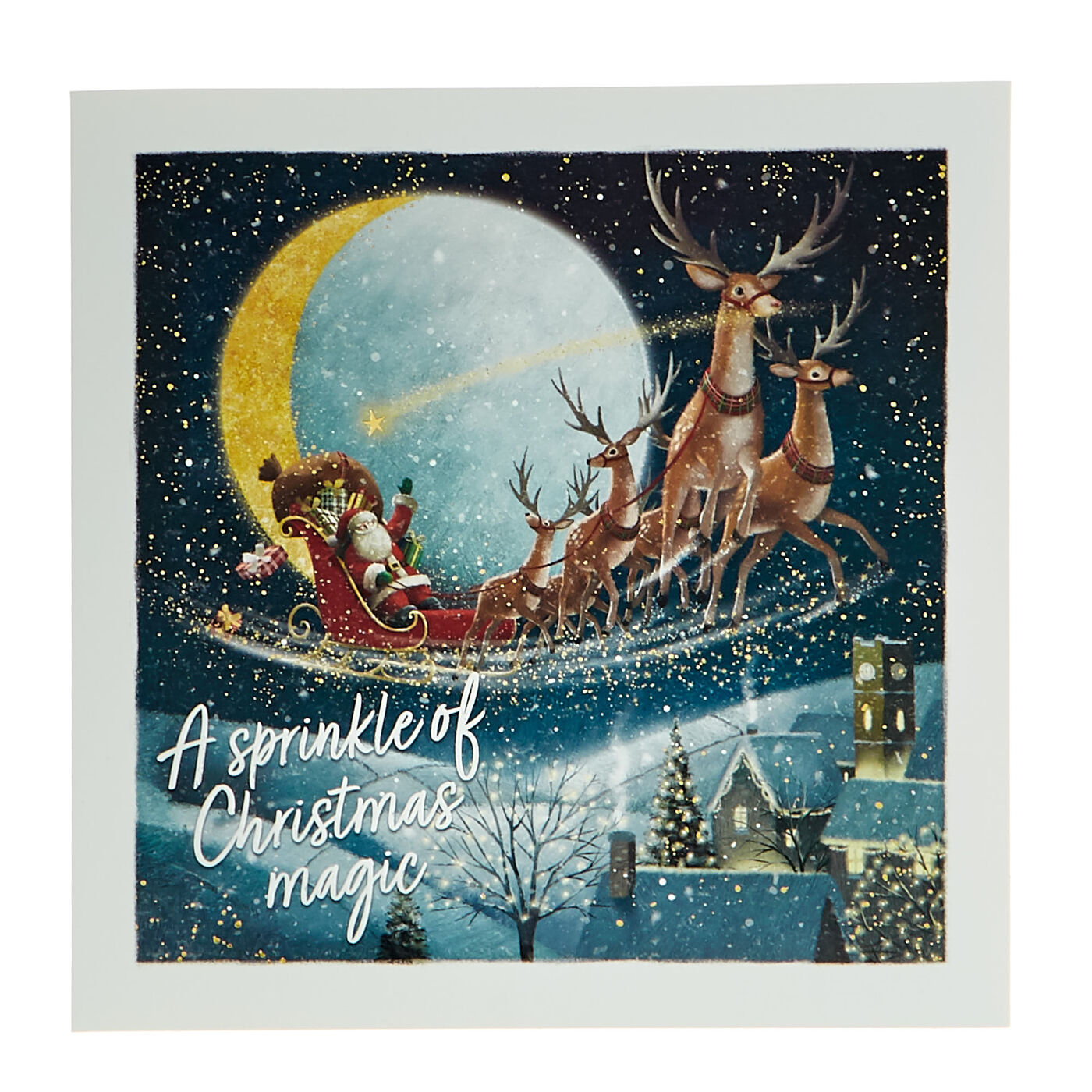 Buy 10 Deluxe Charity Boxed Christmas Cards Navy & gold (2 Designs