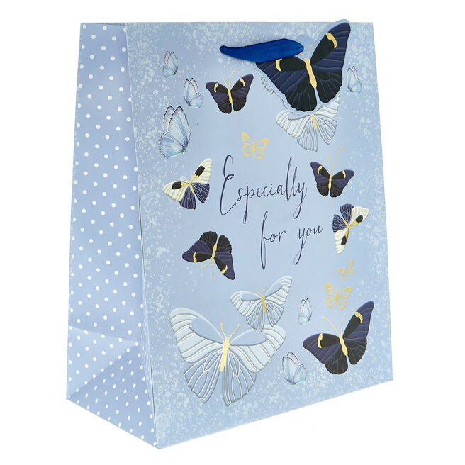 Large Portrait Gift Bag - Butterflies Especially For You