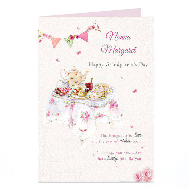 Personalised Grandparents Day Card - Afternoon Tea