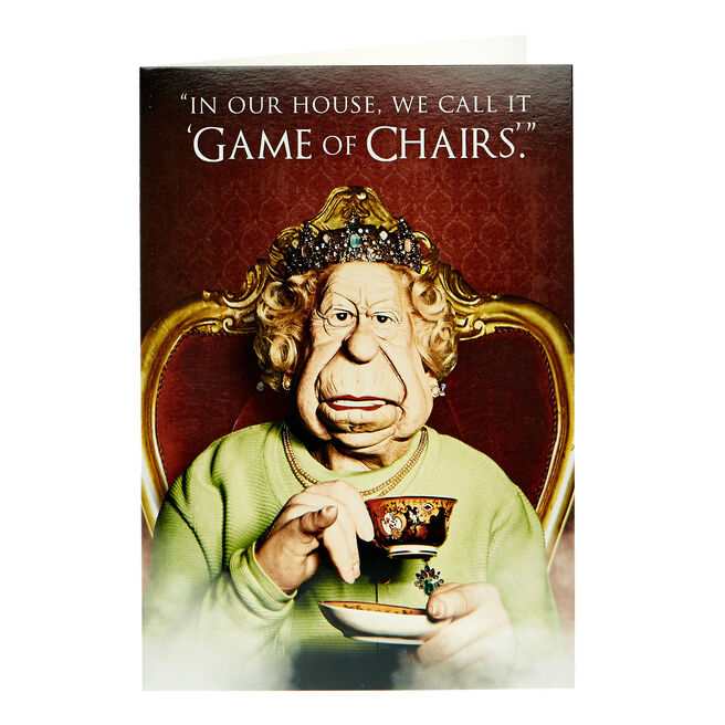 Spitting Image Card - Game Of Chairs