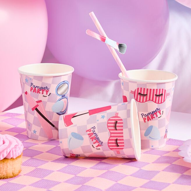 Pamper Party Paper Cups - Pack of 8