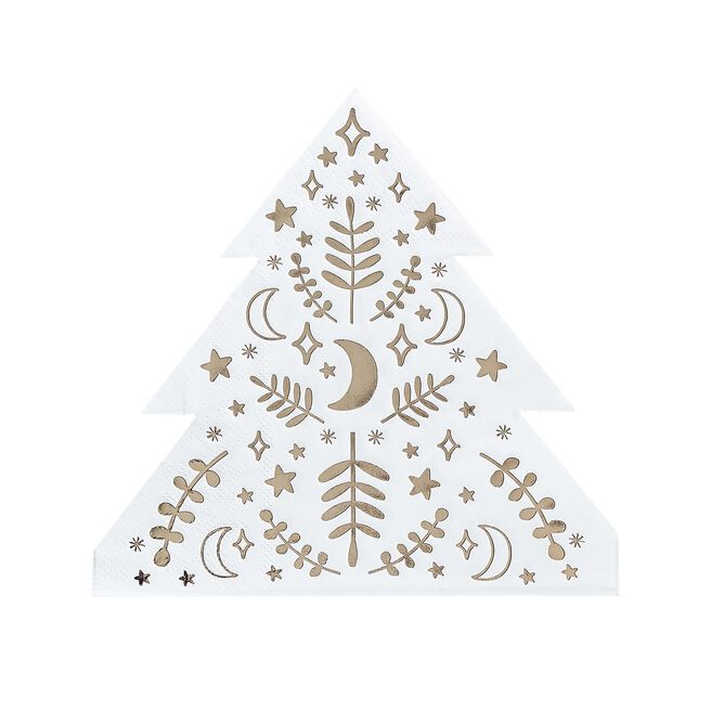 Christmas Tree Paper Napkins - Pack of 16