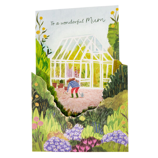 Mum Painted Garden Mother's Day Card