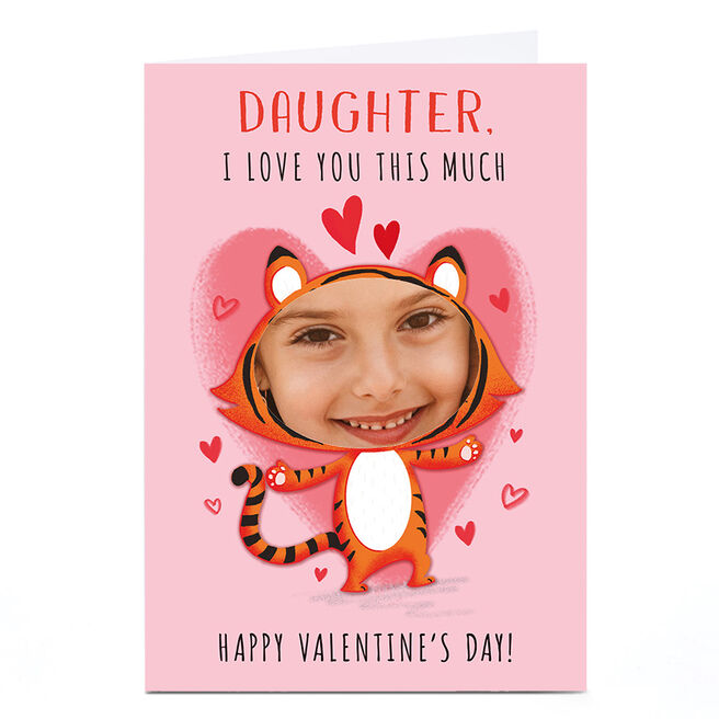 Photo Dalia Clarke Valentine's Day Card - Tiger, Daughter