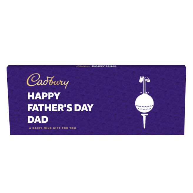 Personalised Cadbury Dairy Milk Chocolate Bar 850g - Golf Emoji