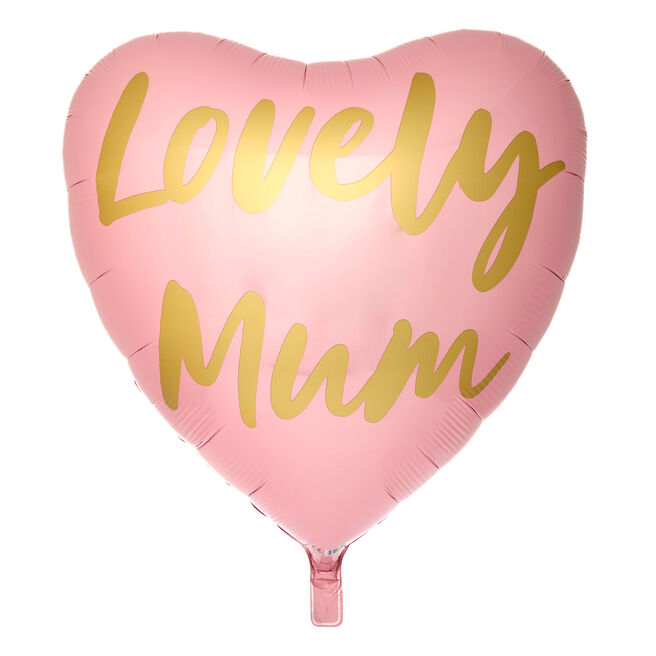 Lovely Mum Heart 31-Inch Foil Helium Balloon