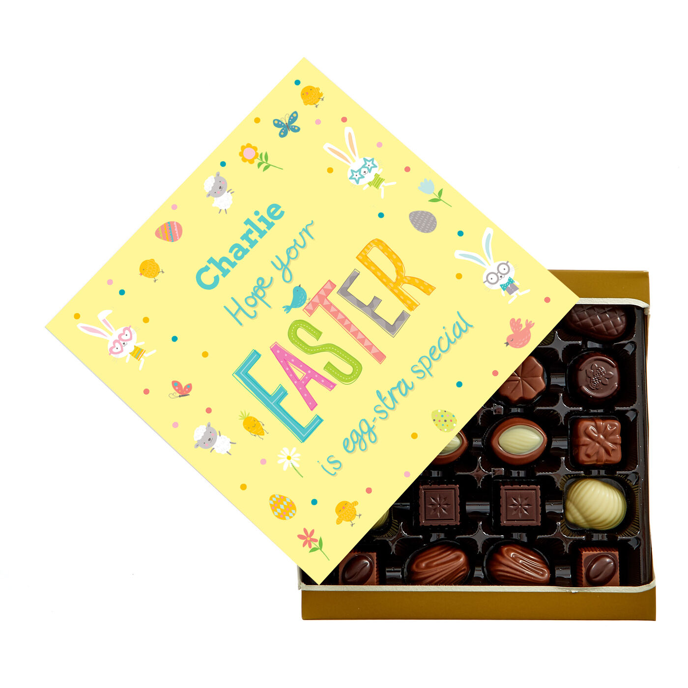 Buy Personalised Easter Belgian Chocolates Eggstra Special for GBP
