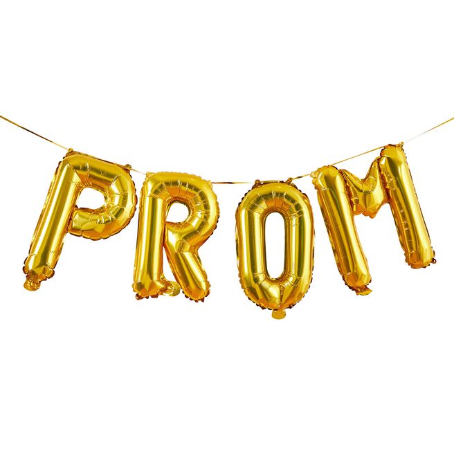 Gold Prom Air-Fill Foil Balloon Garland 