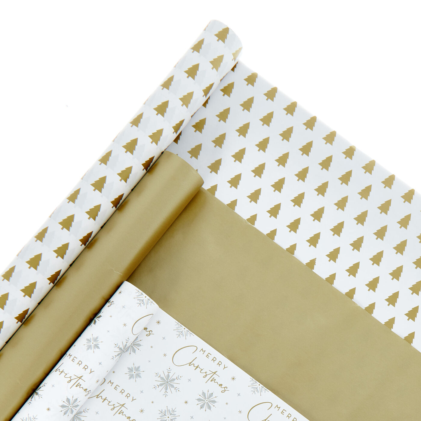 Buy Metallic Trio Christmas Wrapping Paper 3 Rolls for GBP 2.49 Card Factory UK