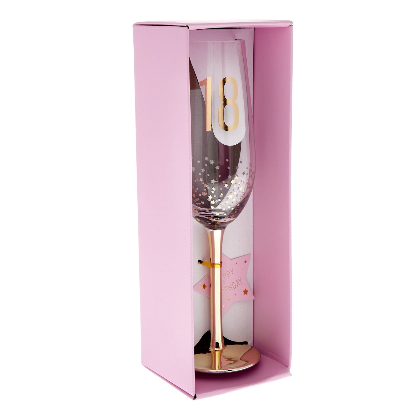Flute Da Champagne Inciso Con Scritta "Happy 20,30,40,50 Cm - Foto 6