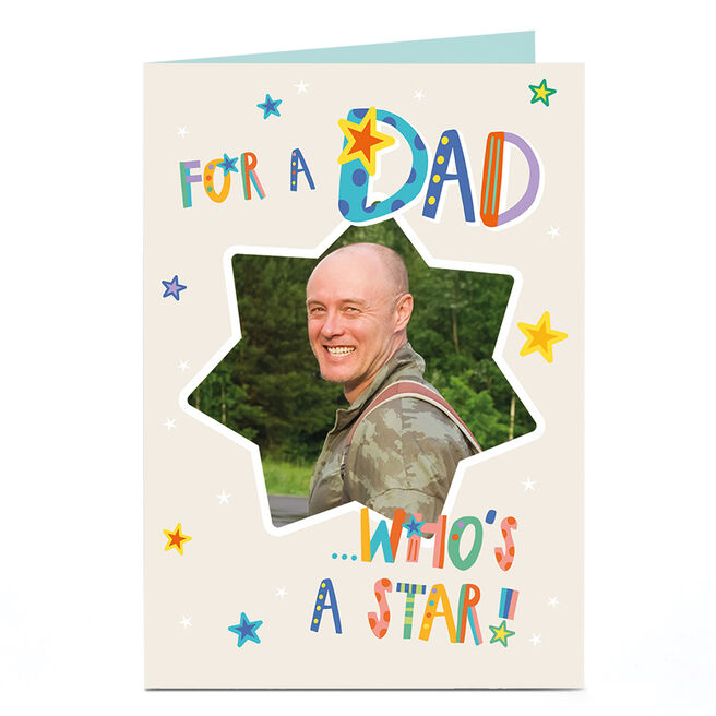 Photo Father's Day Card - For A Dad Who's A Star