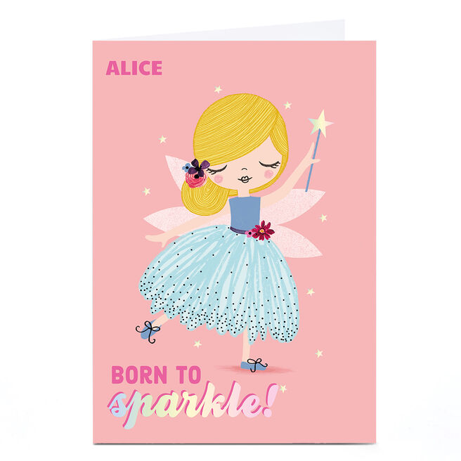 Personalised Fairytale Birthday Card - Born to Sparkle