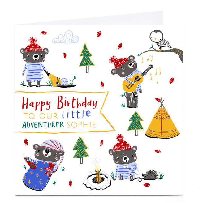 Personalised Emma Valenghi Birthday Card - Little Adventurer