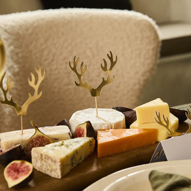 Antler Food Picks & Cups - Pack of 12