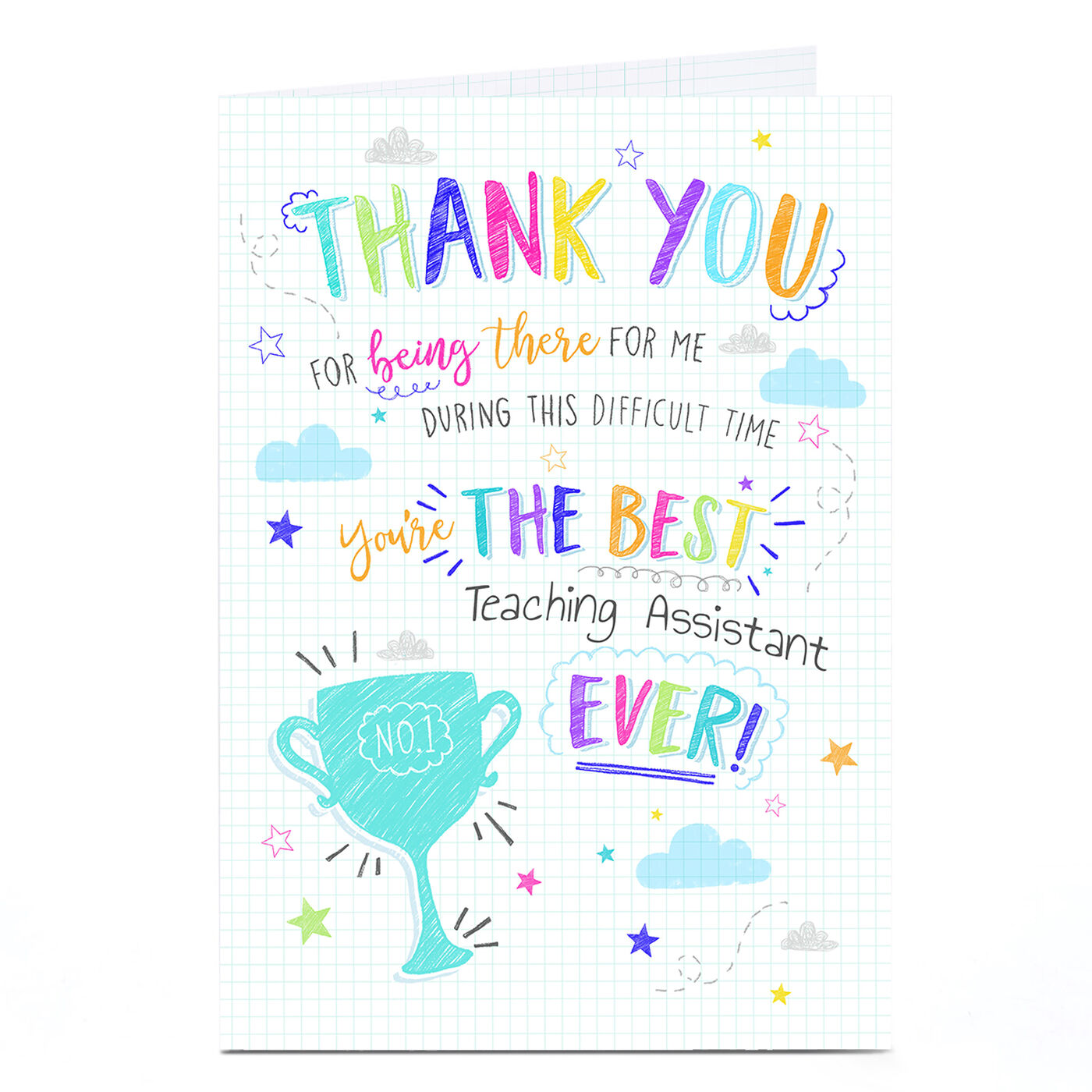 Buy Personalised Thank You Card You're The Best Ever! for GBP 1.79