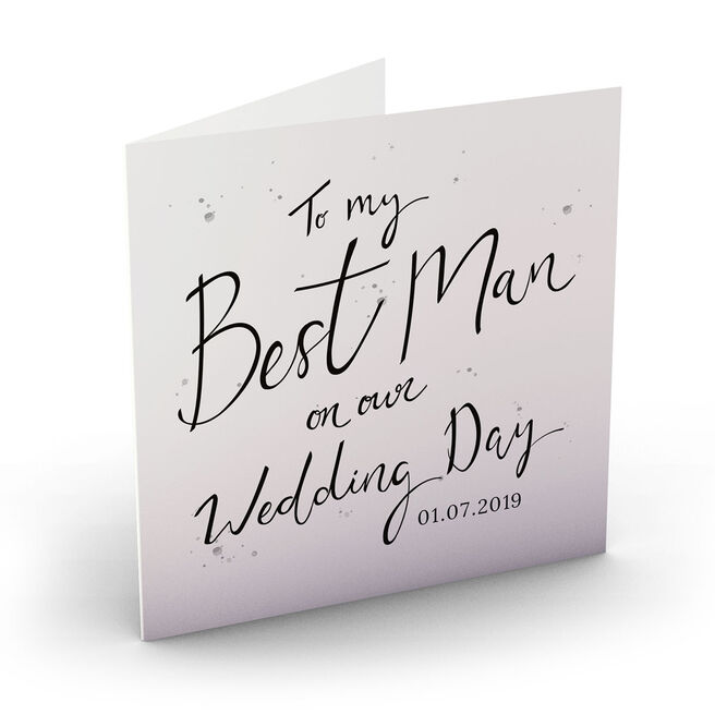 Personalised Wedding Card - Best Man