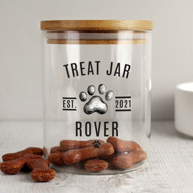 Personalised Pet Treats Jar