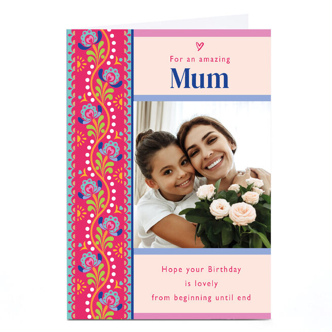Personalised Birthday Card - For an amazing Mum