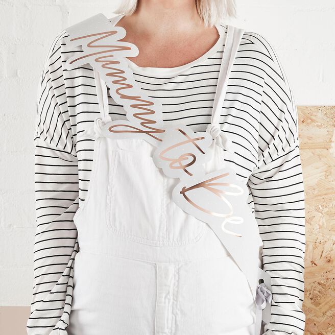 Mummy To Be Paper Sash