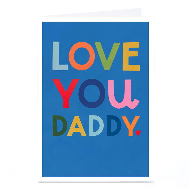 Personalised Lemon & Sugar Fathers Day Card - Love You Daddy