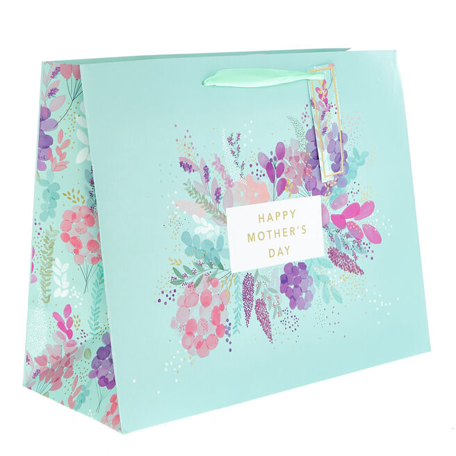 Large Landscape Floral Mother's Day Gift Bag