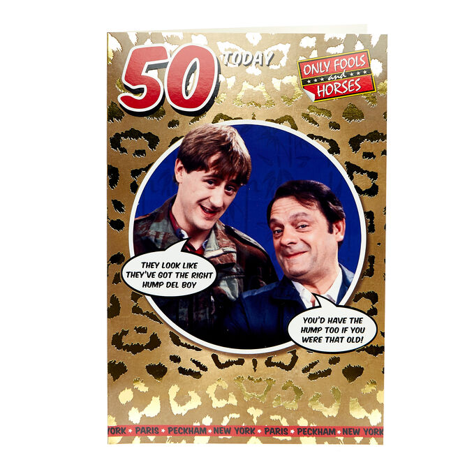 Only Fools & Horses 50th Birthday Card - The Right Hump