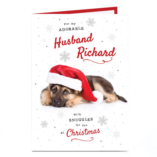 Personalised Christmas Card - Adorable Husband