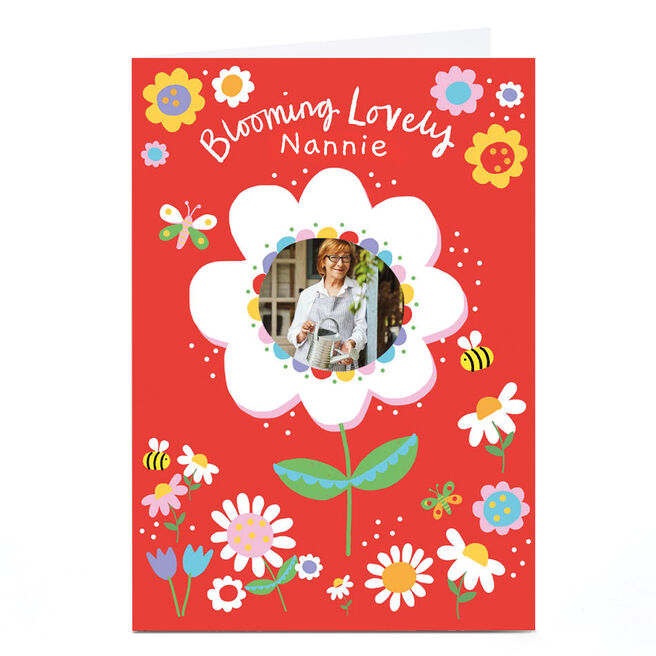 Personalised Lindsay Kirby Mother's Day Card - Blooming Lovely Nannie