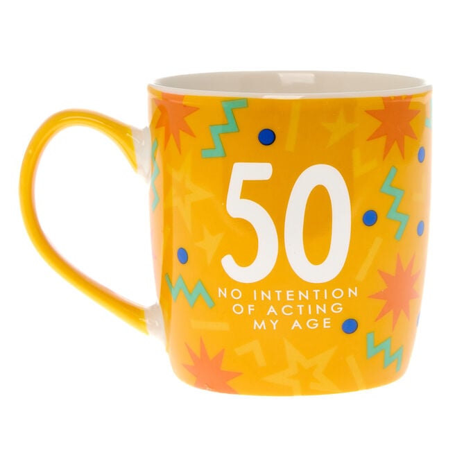 50 No Intention Of Acting My Age Mug In A Box