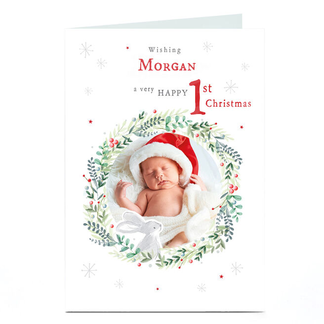 Personalised Christmas Photo Card - Happy 1st Christmas