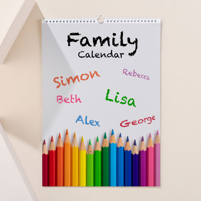 Personalised Our Family Calendar - 2024-2025 Edition