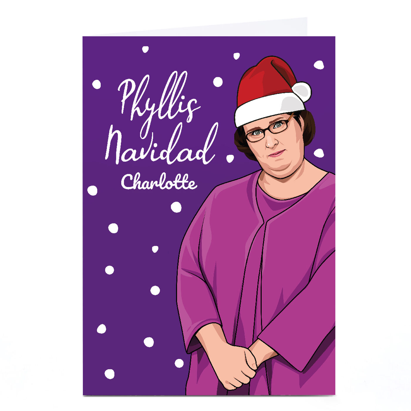 Buy Personalised All Things Banter Christmas Card - Phyllis Navidad for 
