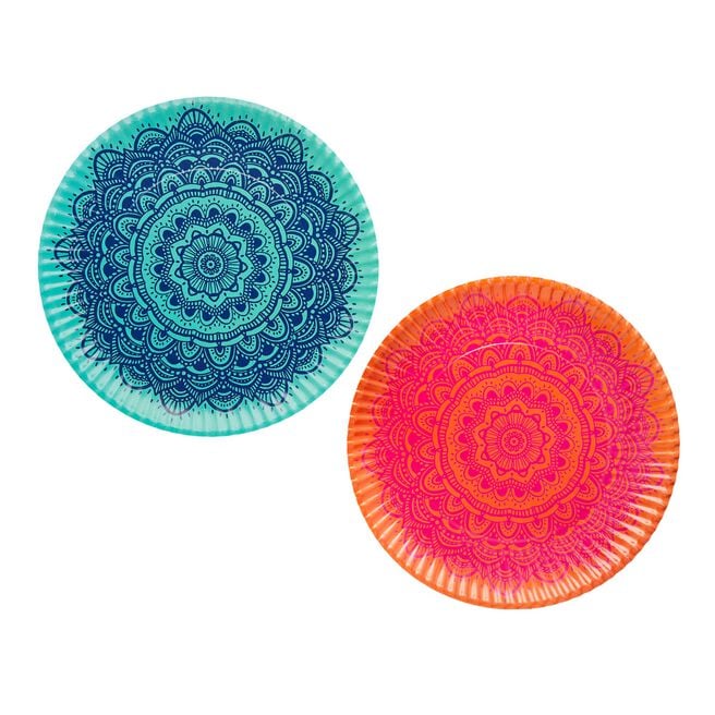 Mandala Large Paper Platter - Pack of 2