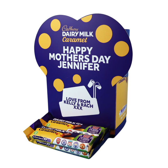 Personalised Cadbury Dairy Milk Caramel Favourites Box - Heart Design