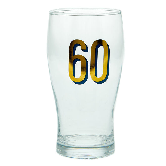 60th Birthday Pint Glass
