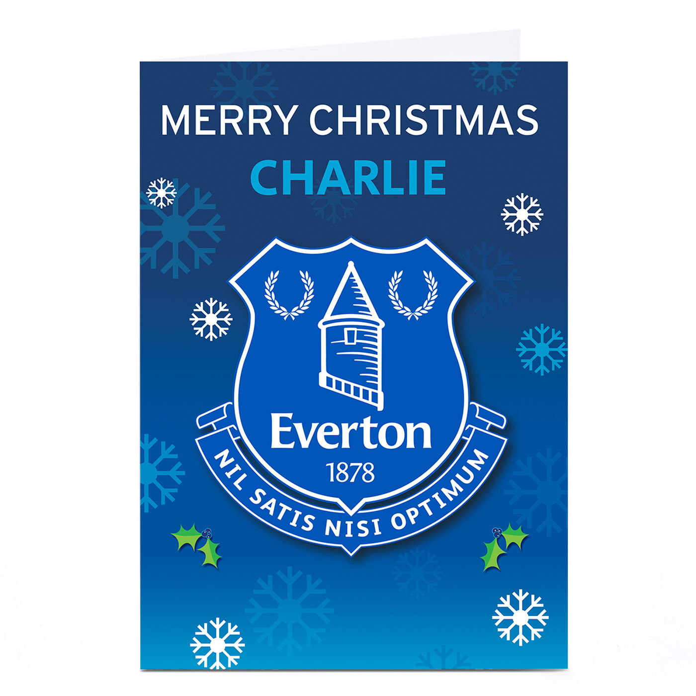 Buy Personalised Everton FC Christmas Card for GBP 2.29 Card Factory UK